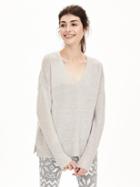 Banana Republic Womens Todd &amp; Duncan Cashmere Vee Pullover Size L - Gray