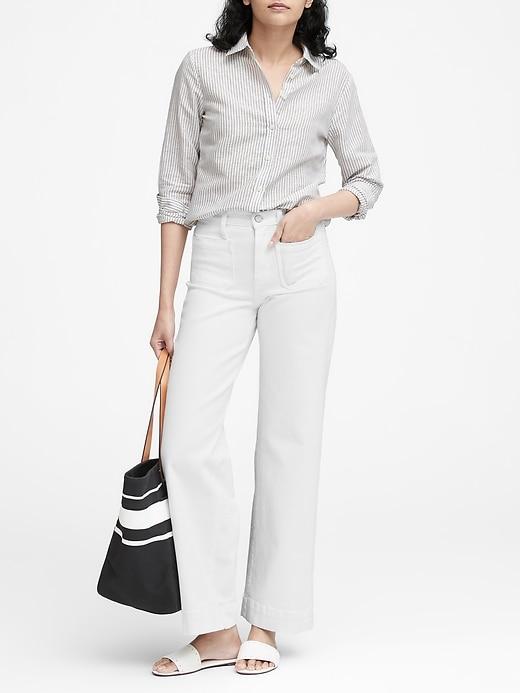 Banana Republic High-rise Wide-leg Jean