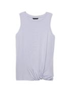 Banana Republic Womens Stretch-modal Twist Hem Tank Cerulean Blue Size Xxl