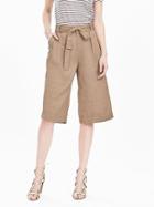 Banana Republic Womens Heritage Belted Gaucho Pant Size 0 Regular - Khaki