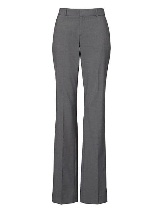 Banana Republic Womens Logan Trouser-fit Luxe Twill Pant Dark Gray Size 4
