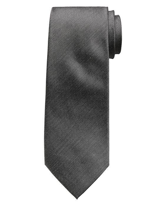 Banana Republic Micro Stripe Tie Size One Size - Black