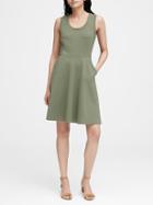 Banana Republic Ponte Fit-and-flare Dress