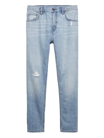 Banana Republic Mens Heritage Trooper Light-wash Jean Davis Wash Size 34w