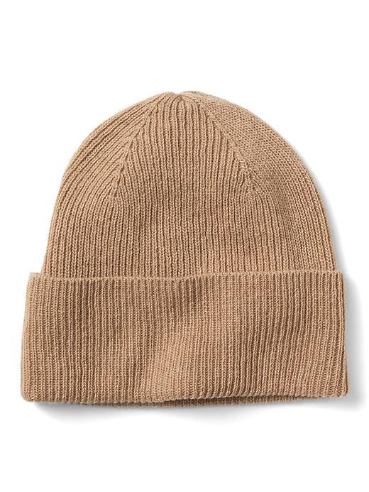 Banana Republic Mens Rib Knit Hat - Camel