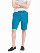 Banana Republic Mens Emerson Straight Solid Short Size 28w - Blue