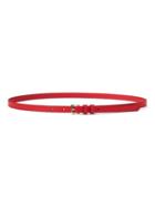 Banana Republic Womens Epi Skinny Trouser Belt Deep Red Size L