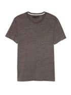 Banana Republic Mens Soft-wash Crew-neck T-shirt Cocoa Heather Size Xl