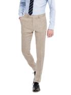 Banana Republic Mens Modern Slim Khaki Linen Suit Trouser Size 34w 36l Tall - Khaki/maui