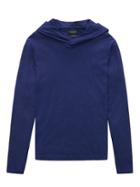 Banana Republic Mens Luxury-touch Popover Hoodie Comet Blue Size M