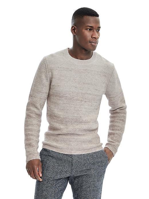 Banana Republic Mens Heritage Ombre Pullover - Transition Cream