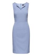 Banana Republic Womens Machine-washable Birdseye Paneled Sheath Dress Light Blue Size 6