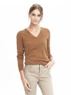 Banana Republic Merino Sweater Vee - Walnut