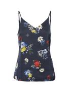 Banana Republic Womens Floral Strappy Camisole Navy Size Xs