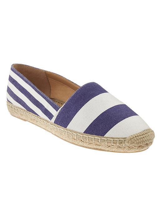 Banana Republic Gracie Espadrille Size 10 - Multi Stripe