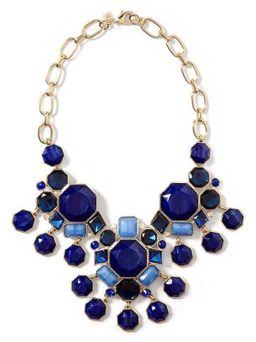 Banana Republic Midnight Sail Statement Necklace - Blue