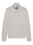 Banana Republic Mens Cashmere Turtleneck Sweater Light Gray Size Xs