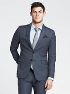 Banana Republic Modern Slim Blue Italian Wool Suit Jacket Size 40 Short - Light Blue