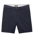 Banana Republic Mens 7 Stretch-cotton Aiden Slim Short Preppy Navy & Pine Size 40w