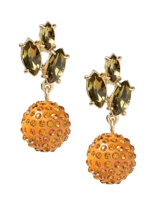 Banana Republic Womens Pave Orange Drop Earring Gold Size One Size
