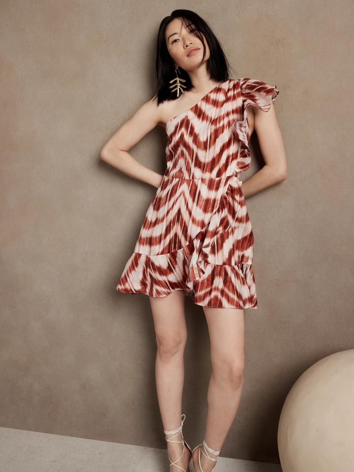 Linen Ruffle Dress
