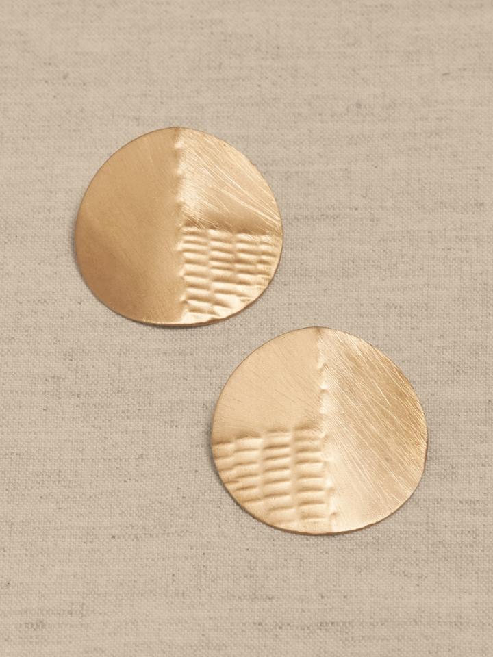 Moon Stud Earrings | Aureus + Argent