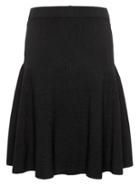 Banana Republic Womens Flounce Sweater Skirt Black Size S