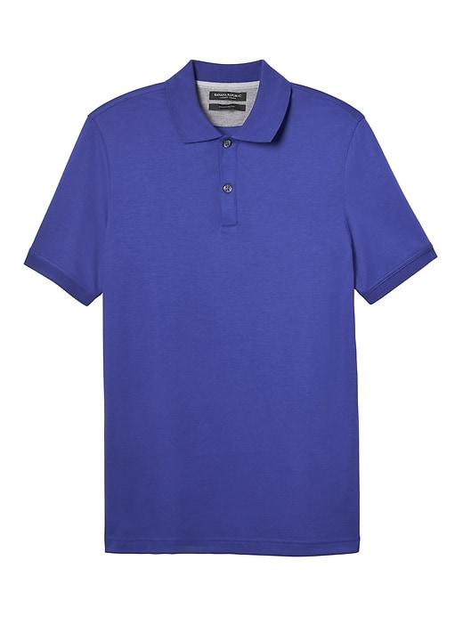 Banana Republic Luxury Touch Polo - Baha Blue