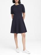 Banana Republic Petite Paneled Fit-and-flare Dress