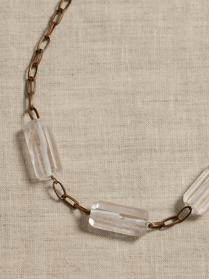 Kayla Crystal Statement Necklace | Aureus + Argent
