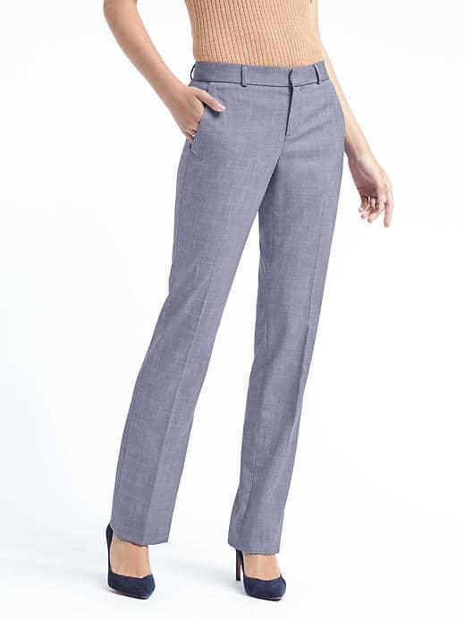 Banana Republic Womens Logan Fit Pant - Chambray Blue