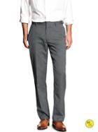 Banana Republic Mens Factory Tailored-fit Pant Alloy Blue Heather Size 32w