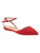 Banana Republic Amanda Ankle Flat Size 10 - Hot Red