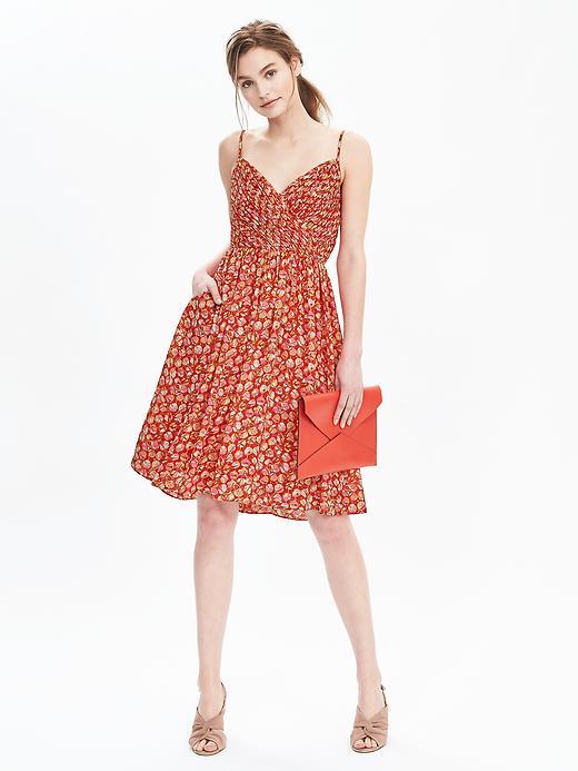 Banana Republic Womens Strappy Floral Dress Size 0 - Red Print