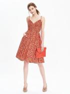Banana Republic Womens Strappy Floral Dress Size 0 - Red Print