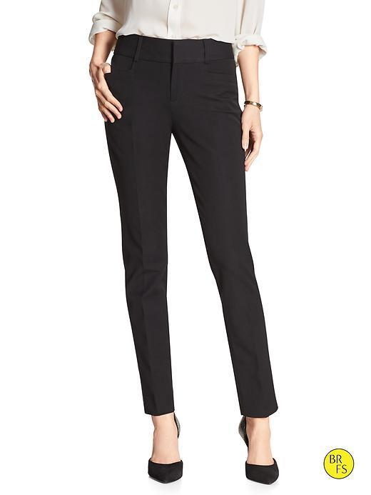 Banana Republic Womens Factory Jackson Fit Slim Ankle Pant Size 0 - Black