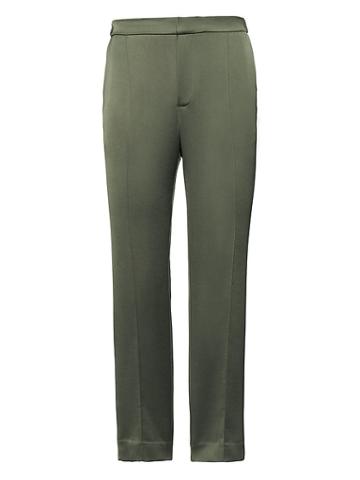 Banana Republic Womens Pintuck Easy Pant Heritage Green Size 12