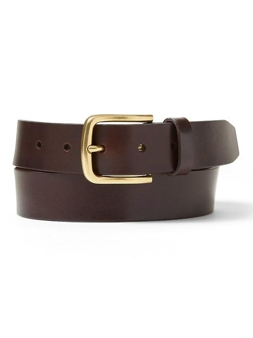 Banana Republic Mens Italian Leather Belt Chocolate Size 32