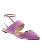 Banana Republic Abilene Ankle Strap Flat Size 10 - Neon Violet