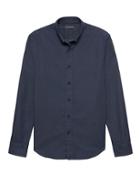 Banana Republic Mens New Slim-fit Denim Shirt Washed Indigo Size S