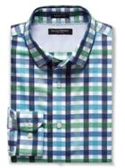 Banana Republic Mens Camden Fit Non Iron Shirt Size L Tall - Seafoam