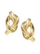 Banana Republic Womens Everyday Luxuries 14k Gold-plated Knot Stud Gold Size One Size
