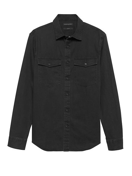Banana Republic Slim-fit Chambray Utility Shirt