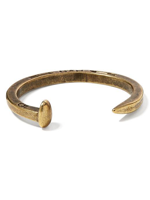 Banana Republic Womens Giles &amp; Brother Brass Original Railroad Spike Cuff Size One Size - Brass