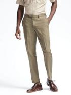 Banana Republic Mens Heritage Pant With Strapping - Olive