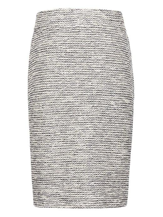 Banana Republic Womens Boucl Knit Pencil Skirt Grey Combo Size 0