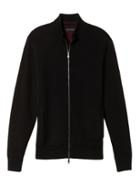 Banana Republic Mens Machine Washable Merino Full Zip Sweater Jacket - Black