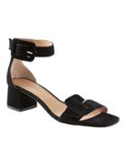 Banana Republic Womens Buckle Low Block-heel Sandal Black Size 10