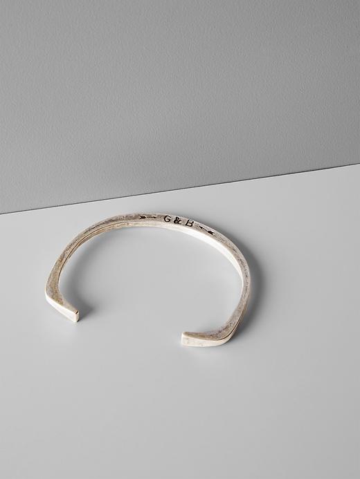 Banana Republic Giles &amp; Brother Silver Stirrup Cuff Size One Size - Silver