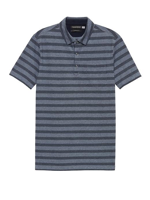 Banana Republic Don't-sweat-it Stripe Polo Shirt